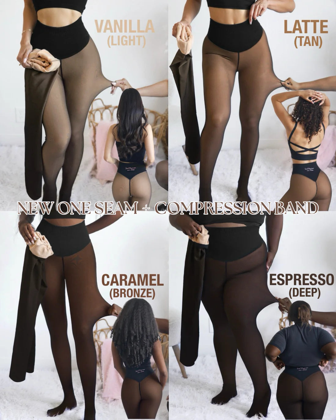 Translucent Fleece-Lined Tights